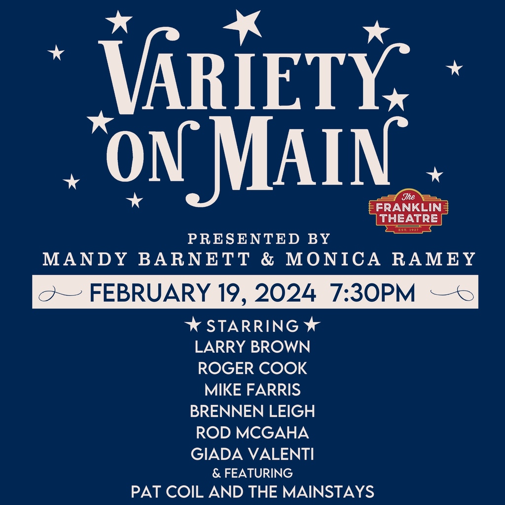 Get ready for an explosive experience at the #FranklinTheatre with our February #VARIETYONMAIN! Check out this incredible lineup! 🧨✨️ bit.ly/3S3FkqX *artist subject to change