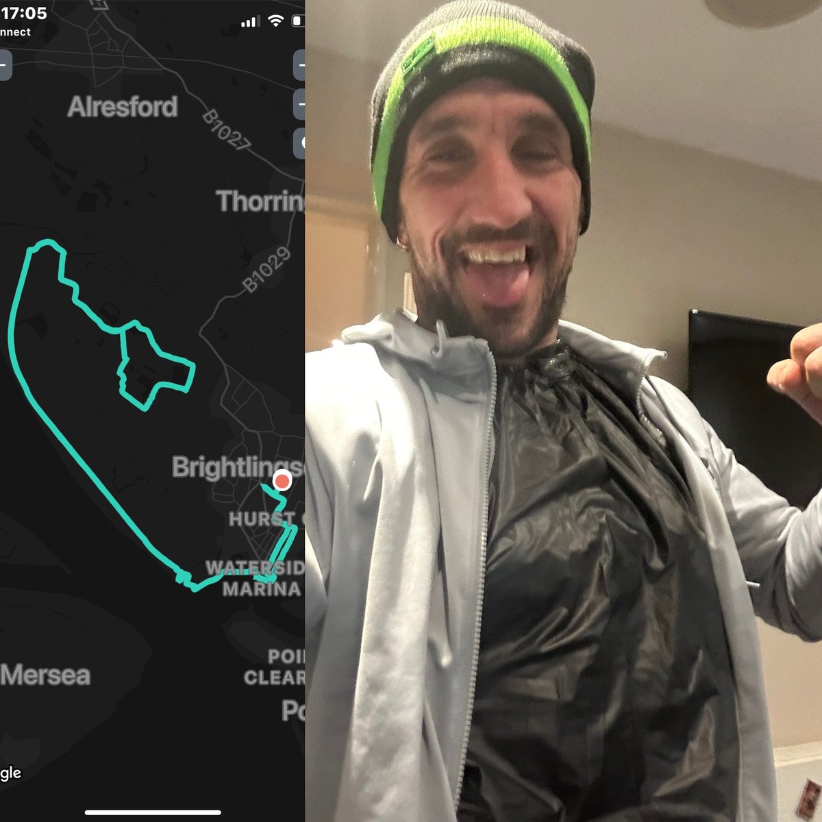 ChattersTony's tweet photo. Football cancelled so banged the sauna suit on and smashed out just over 14 miles booooosh 💪 https://t.co/mM67nNtaEN
