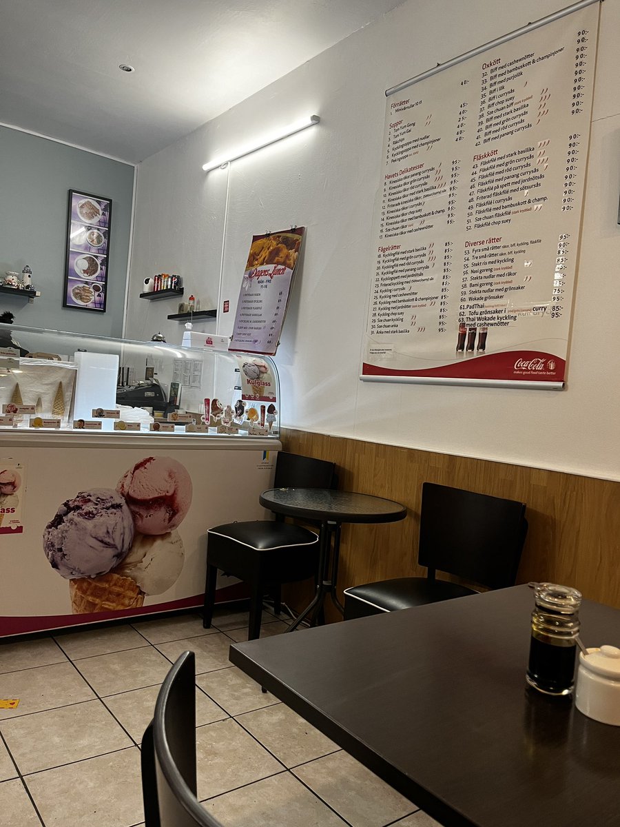 man vet maten kommer vara dunder när restaurangen ser ut såhär