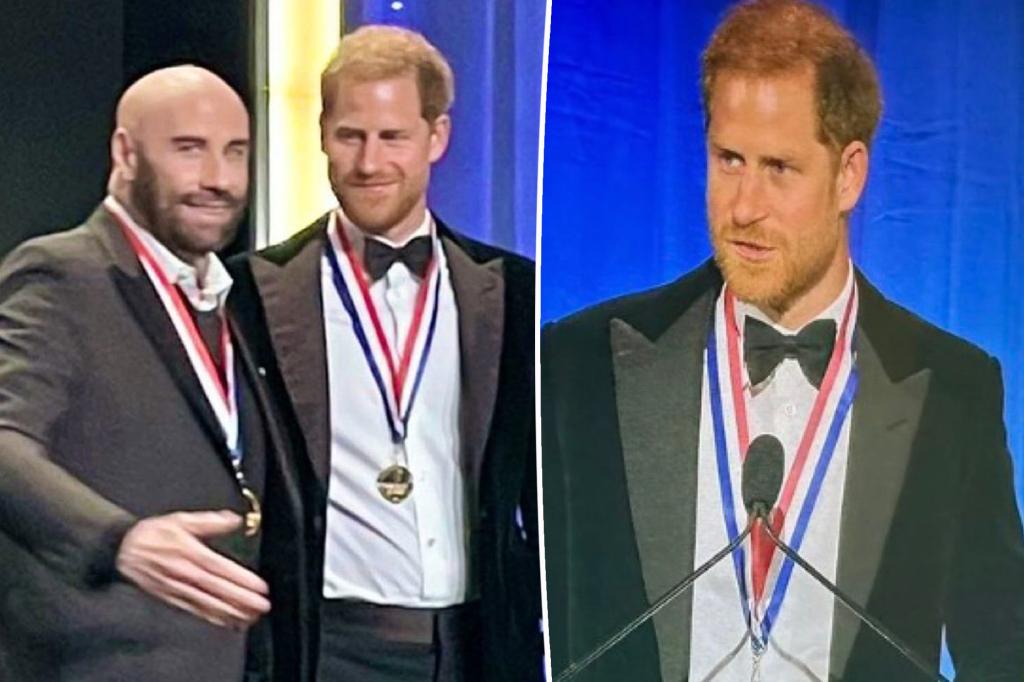 Prince Harry steps out solo to accept aviation award from John Travolta after dropping libel case to ‘focus’ on family trib.al/pZRj3KM