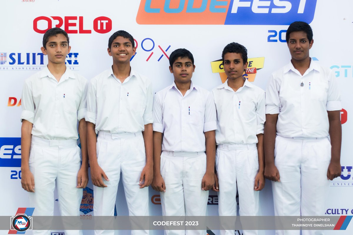 Yoshitha_R's tweet photo. We are the team SyntaX from St. Anthony's College, Kandy. We won the 3rd Place in the CodeXtream Hackathon and we were able to be the Finalists in the ICT Quiz of the CodeFest 2023 organized by SLIIT University Faculty of Computing, Malabe. ✨

#CodeFest2023
#SLIIT https://t.co/Nmr5BInQgx