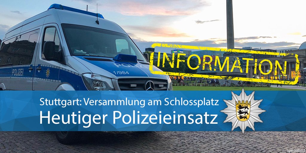 PP_Stuttgart's tweet photo. #Mitte #s2001 Heute waren wir wegen einer Kundgebung am Schlossplatz im Einsatz. Trotz vieler Teilnehmer gab es keine polizeilichen Vorkommnisse. Anschließend fand ein Aufzug über die Theodor-Heuss-Str. statt. Zur Pressemeldung ▶️https://t.co/scvZkMHG84 Eure #Polizei #Stuttgart https://t.co/MSlRsu8TpN