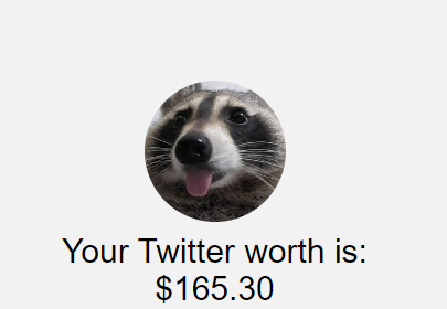 My Twitter worth is: $165.30

via funxgames.me/twitterworth