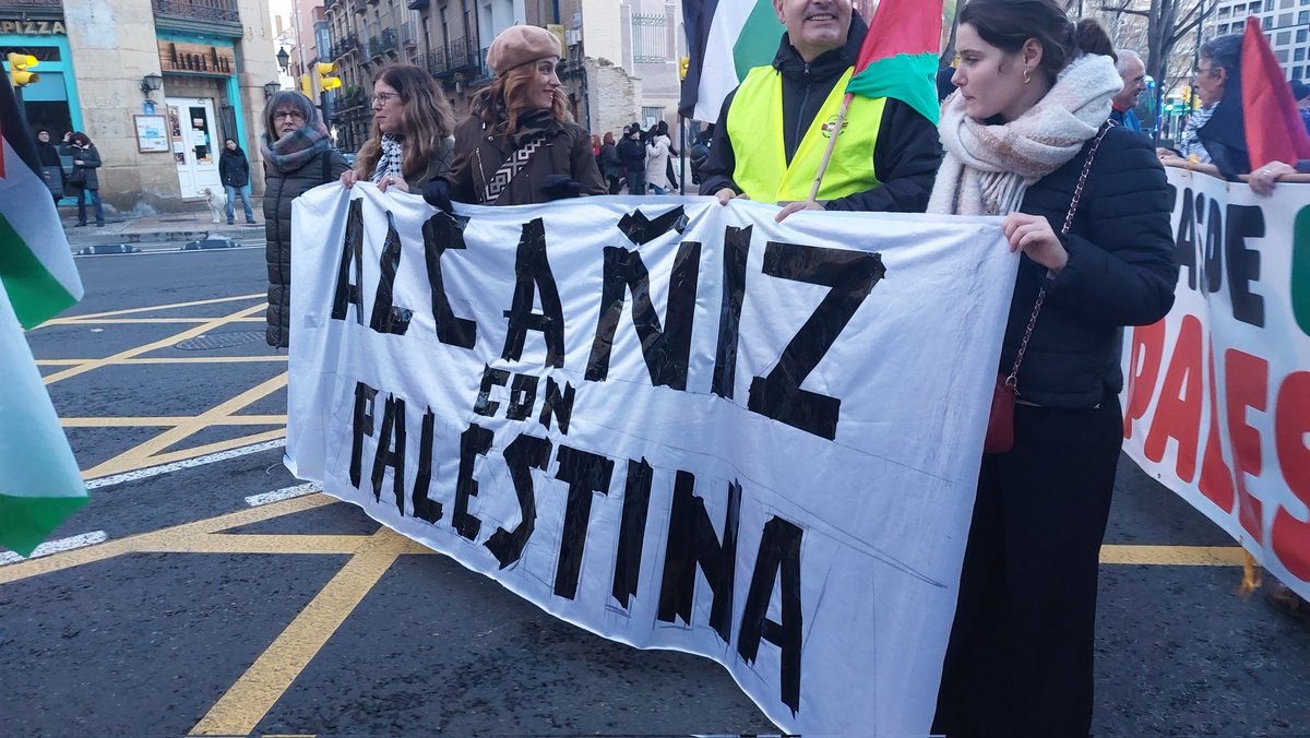 CCOOAragon's tweet photo. Varias localidades de #Aragón se han sumado a la convocatoria en apoyo al pueblo palestino #CCOOconPalesina #PalestinaLibre https://t.co/0PbHwWc87x
