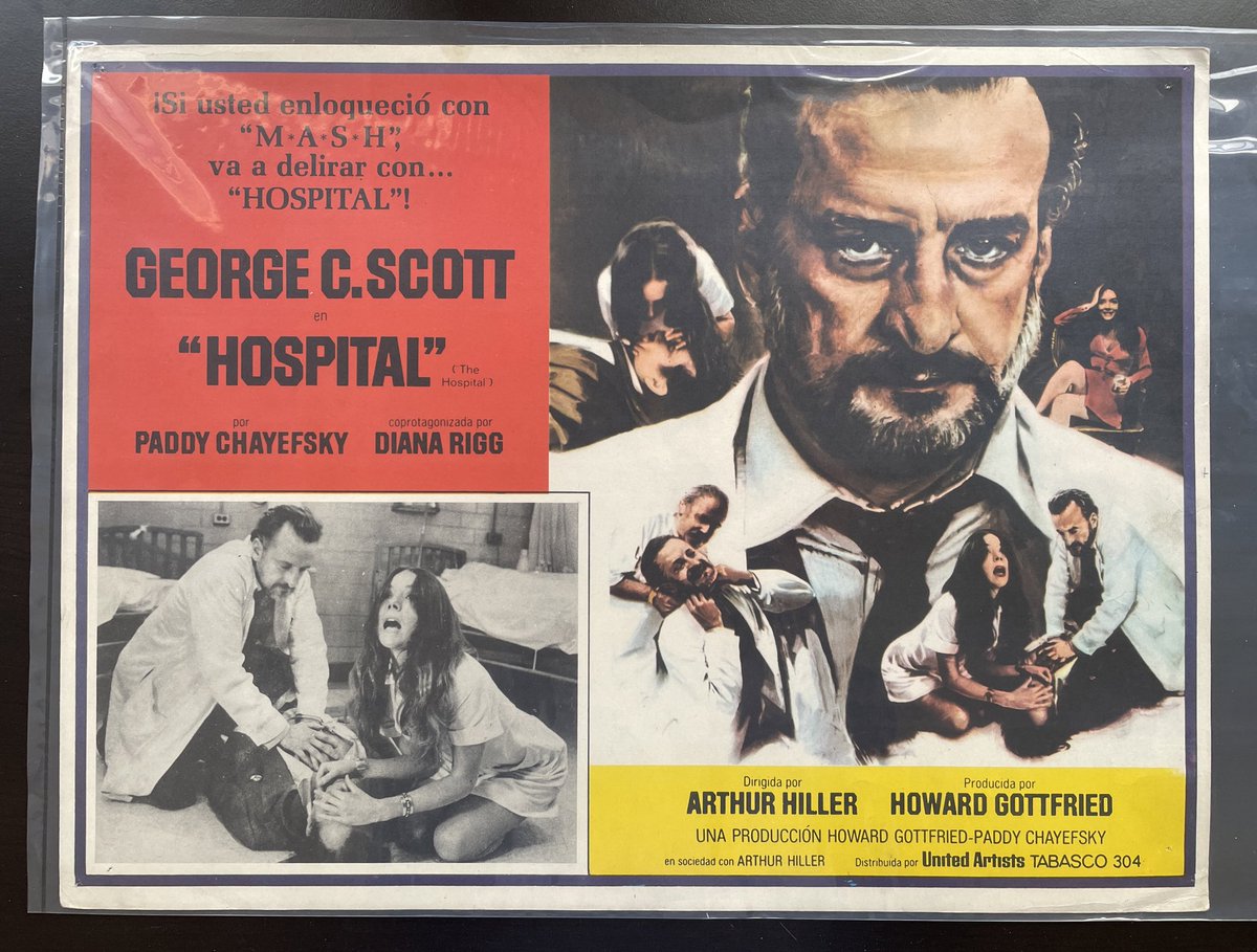 Just got this beautiful lobby card for The Hospital in the mail today! 😍