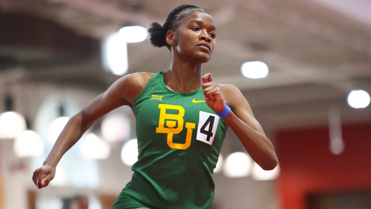 3⃣ Bears finish in the top 🔟 in the B section of the women's 200m!

4⃣ Kayla Hunt, 24.35
5⃣ Gontse Morake, 24.37
6⃣ Jasmine Gryne, 24.68

#SicEm 🐻