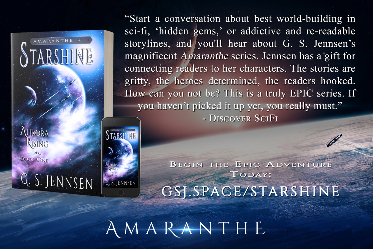 ⭐️1,700+ 5-star ratings on Amazon. 1,200+ 5-star ratings on Goodreads.⭐️ Dive into an epic, galaxy-spanning adventure like no other. Get Starshine for FREE at all online retailers: gsj.space/starshine