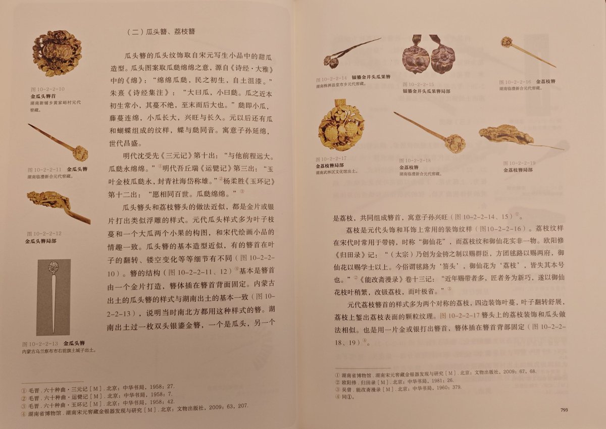 贴一点宋元时期#荔枝簪的资料～ #簪#hairpin