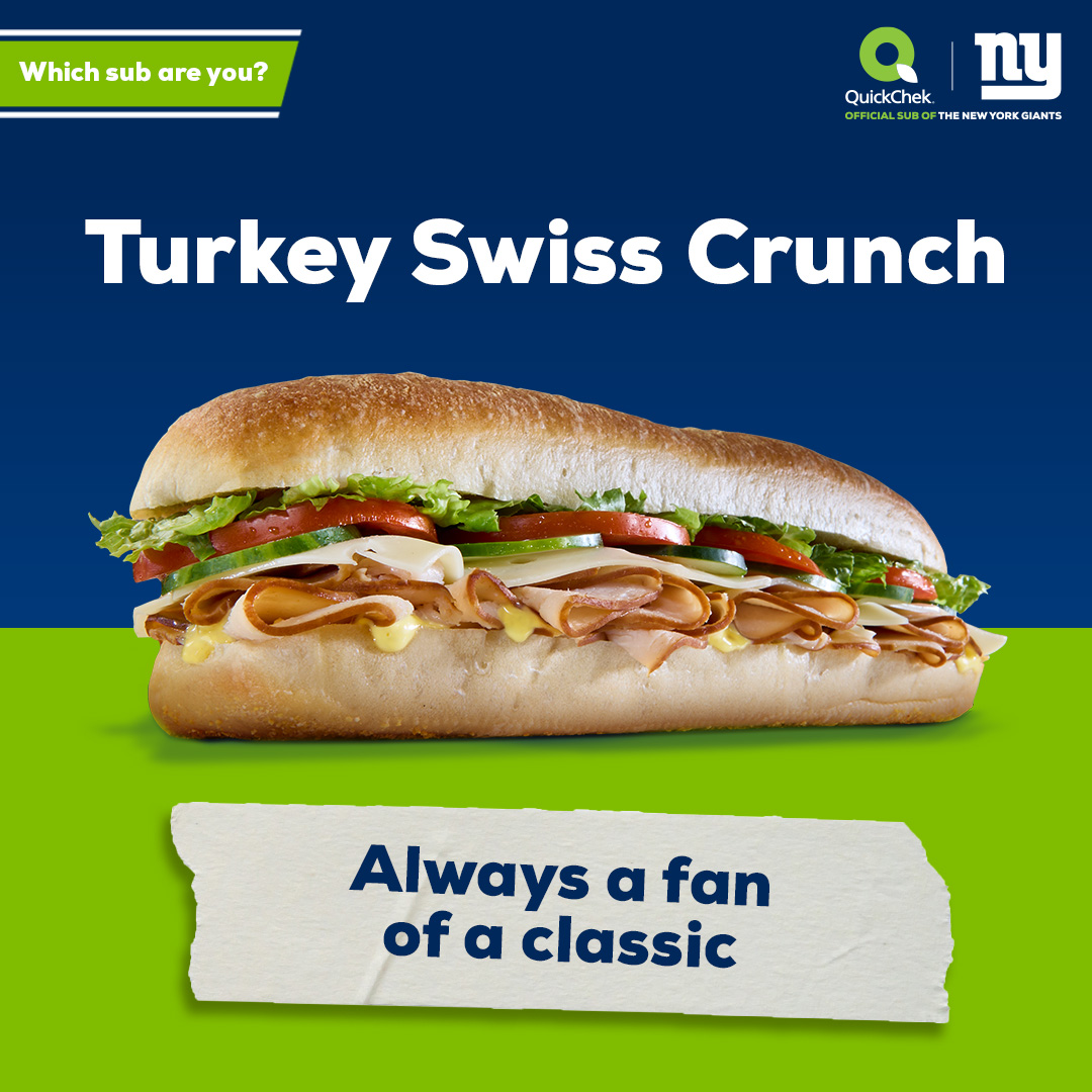 QuickChek's tweet photo. Tag yourself. 💚 Which official limited time New York Giants sub are you? #OfficialSuboftheNewYorkGiants #QuickChekSubs https://t.co/z2h8KTRkEt