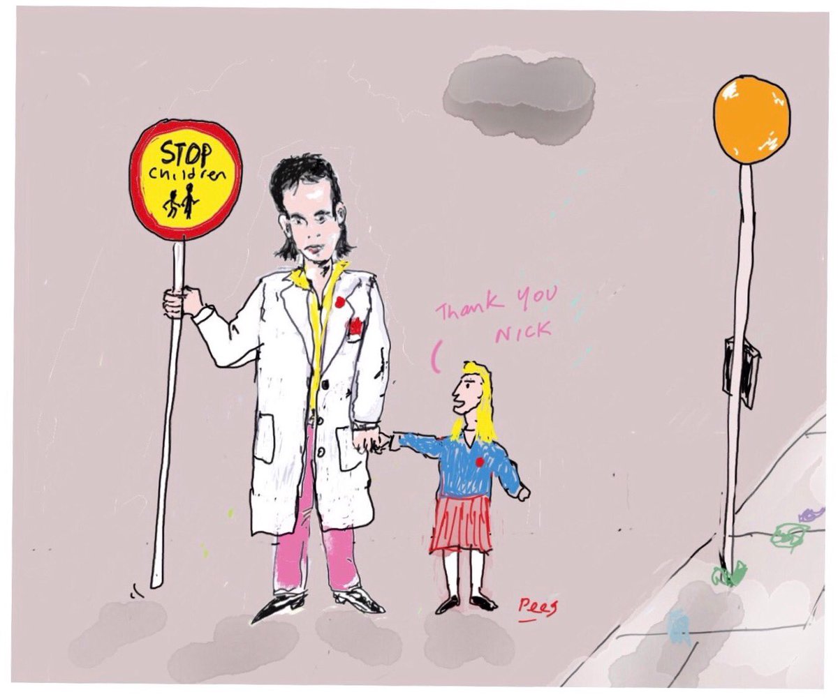 peej59's tweet photo. #Rockstarsontheirdayoff …Nick Cave fills in for wee Edna by offering the Tuesday morning slot outside St Hilda’s Primary
@CiCi6923 @Notoldjustexpe1 @Detroit67Book @caroline_binnie @RailwaySiding77 @NewWaveAndPunk https://t.co/tYGRfwYbGx