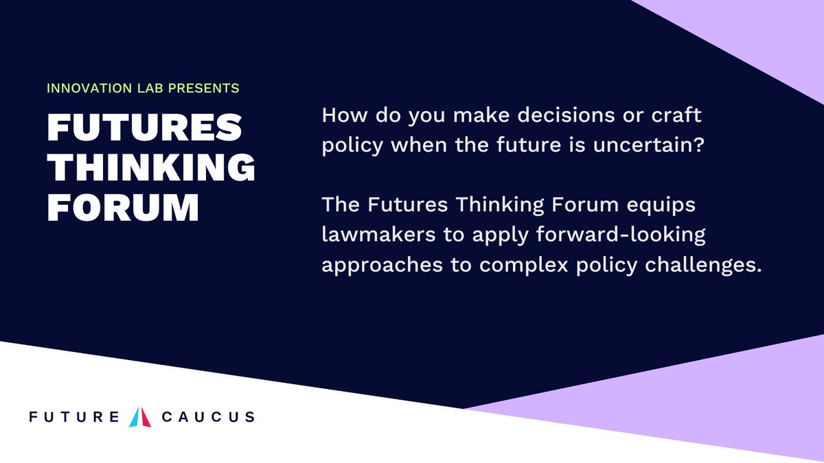 futurecaucus's tweet photo. Today our Innovation Fellows are hard at work learning the practice of strategic foresight.
This bipartisan cohort of Gen Z and millennial legislators are building a better future, together. #FutureCaucus https://t.co/IxipFd4PBt