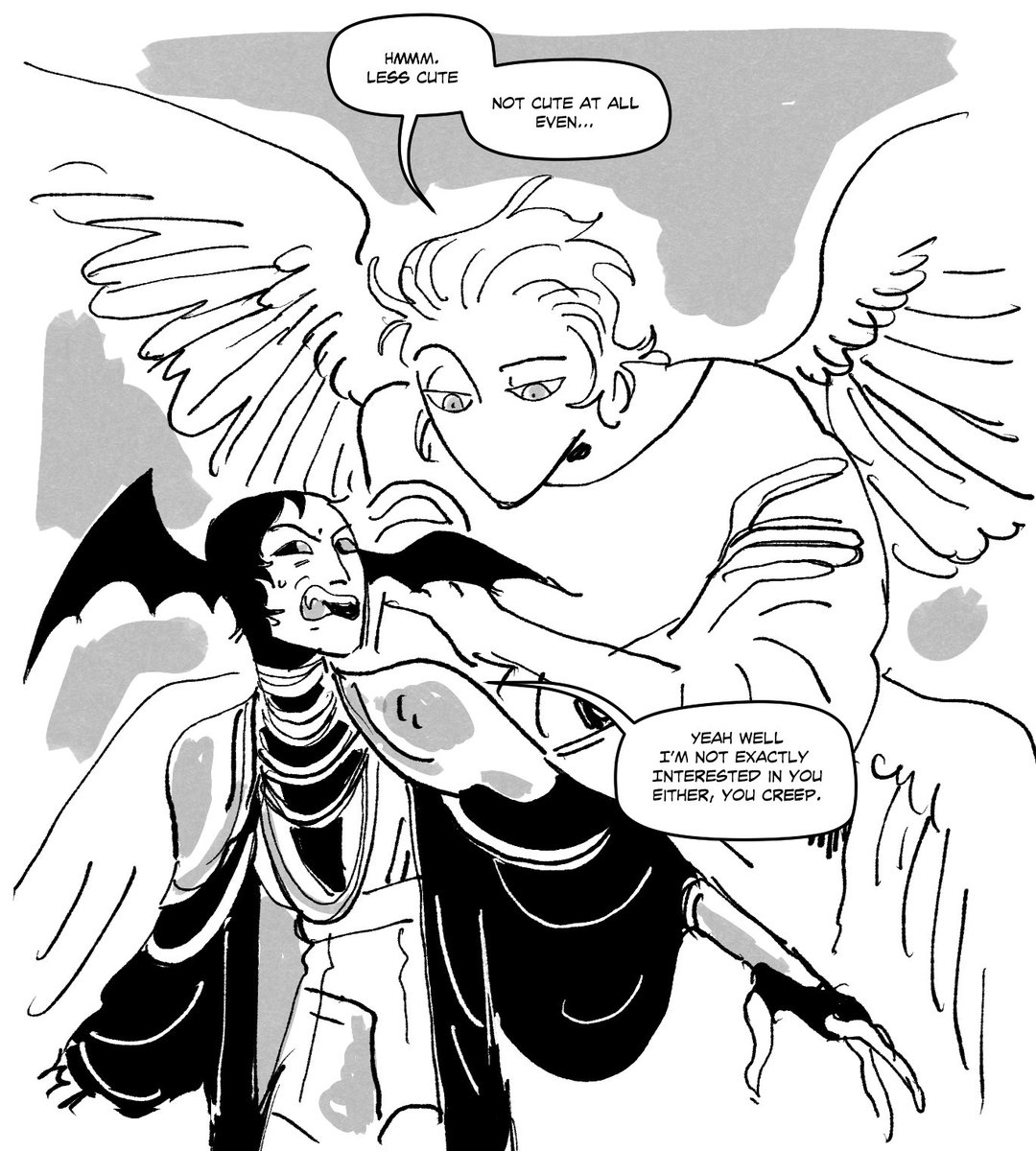 Ramlightly's tweet photo. Someone asked for Angel Dandelion meeting Hollyhock https://t.co/BaXGX2v0wY