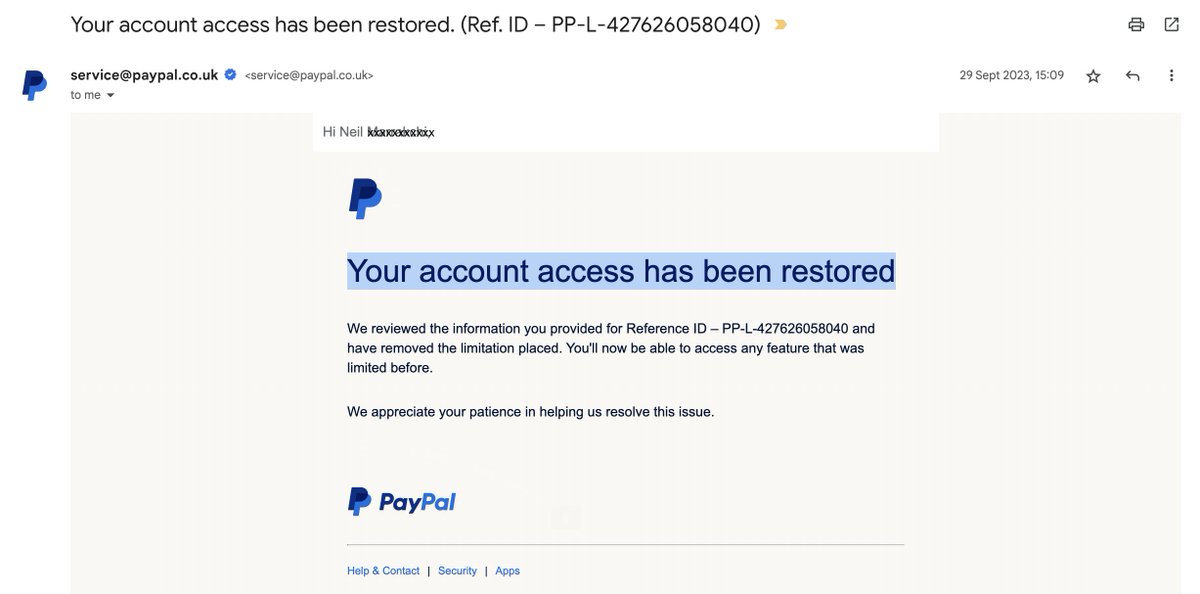 J'utilise Stripe/PayPal depuis 3 ans sans avoir été bloqué + 48h

J'ai crée un guide pour débloquer vos fonds et réactiver vos comptes grâce à Chat GPT

Ça peut vous faire gagner beaucoup de temps et d'€

Pour l'obtenir :
    
➡️ Like, RT &amp; Commentez "Send" (il faut me follow)