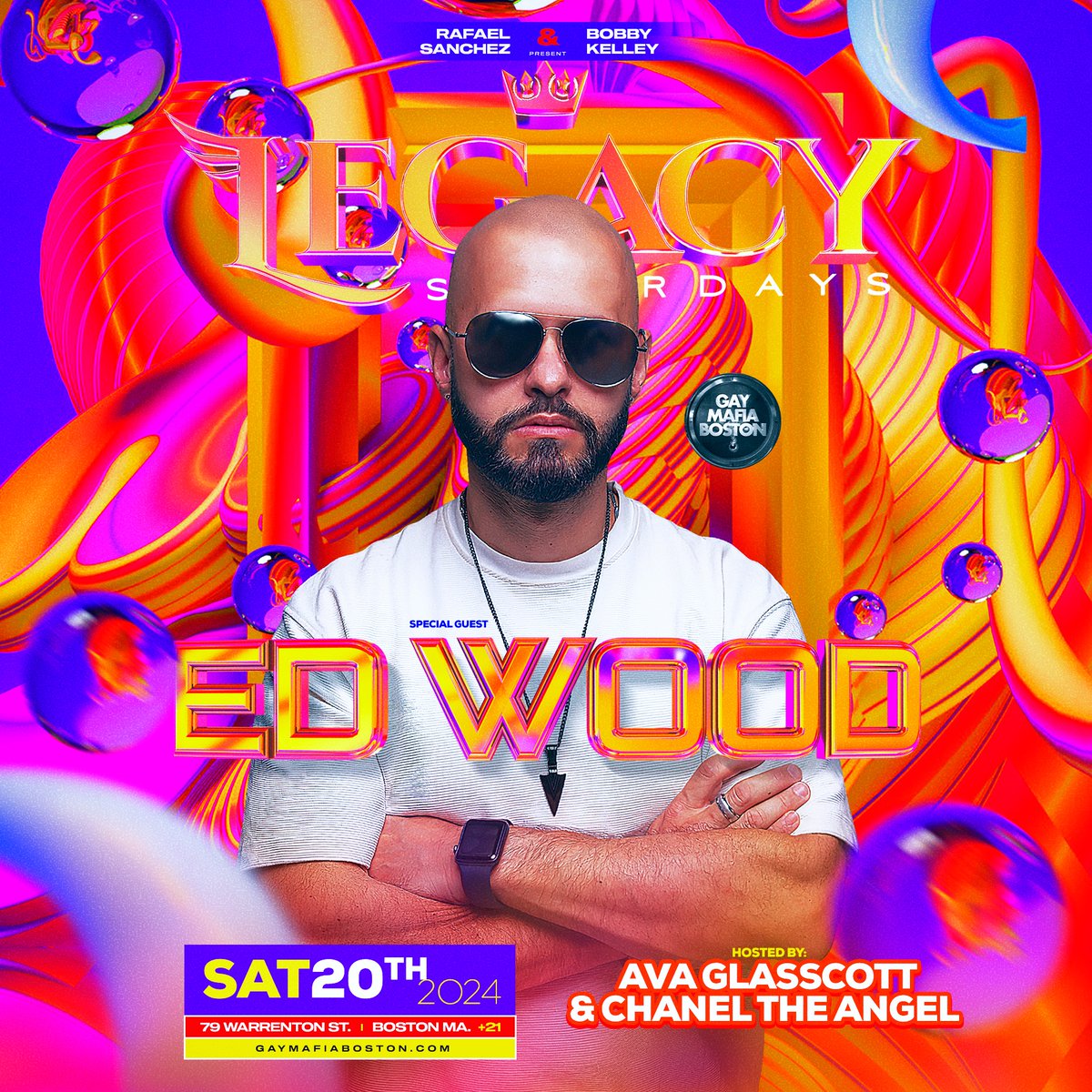 We have @djedwood at Legacy Saturdays tonight! Hosted by @AvaGlasscott & @ChanelTheAngel!