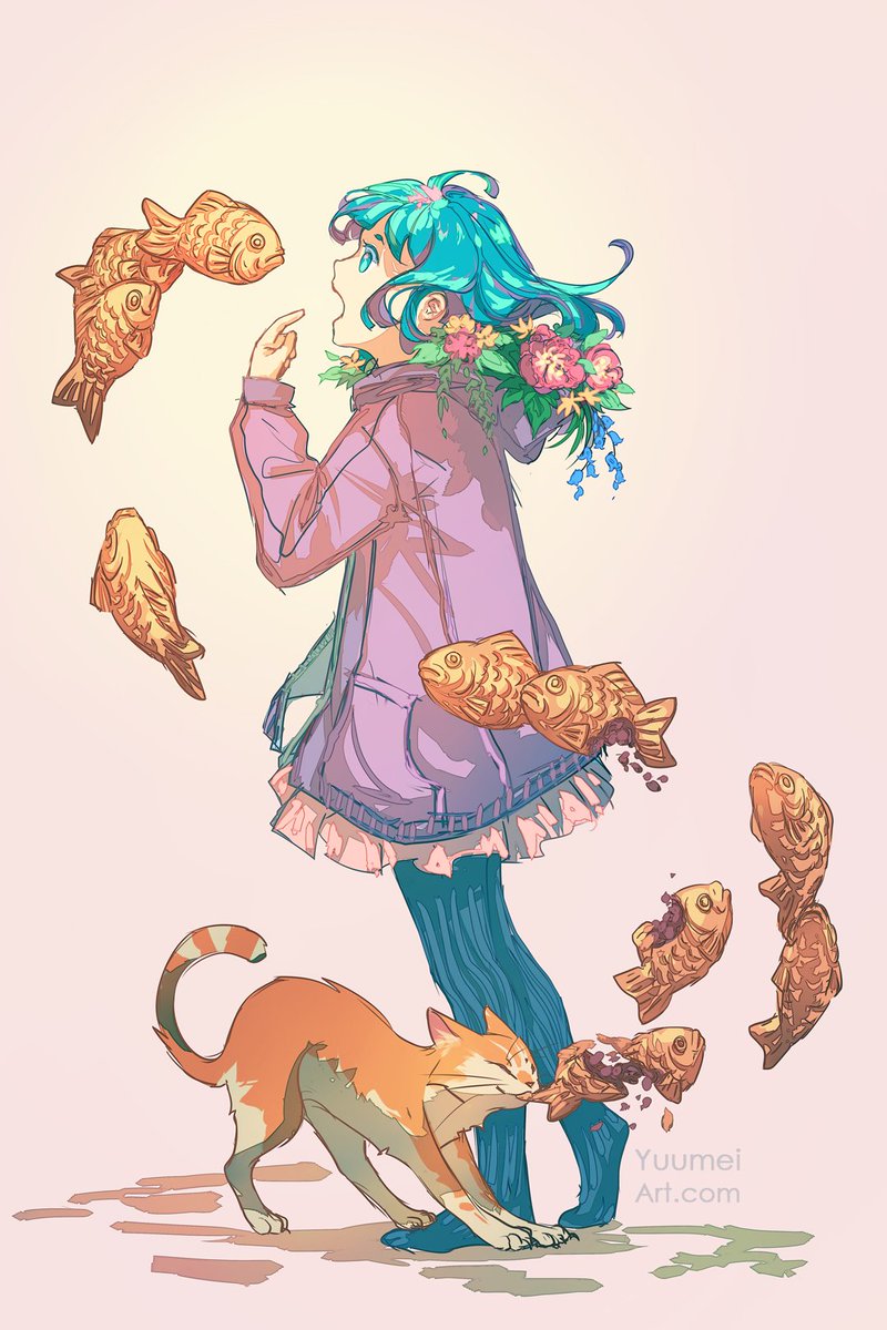 Yuumei_Art's tweet image. Taiyaki, please swim into my belly