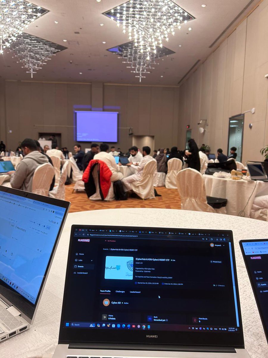 2aseelv's tweet photo. سعدت بمشاركتي في مسابقة #KSUOSINT
كانت تجربة ممتعة ومثرية !
شكرًا ل @KSU_Cyber على جهودهم https://t.co/jewAtmEqlj