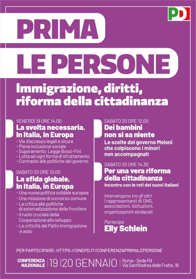 “Prima le persone” Ovviamente #migranti Non è un meme, è la locandina del #PD dei PARIOLI. Quanti immigrati africani sono ospitati nelle dimore parioline?