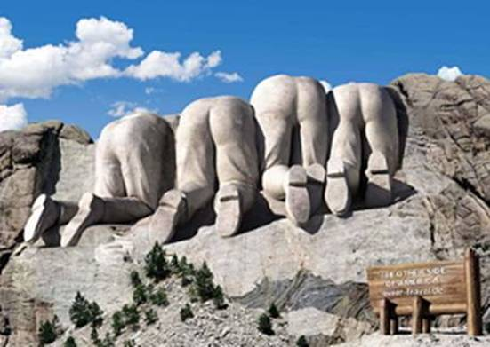 Mount Rushmore from the Canadian side.