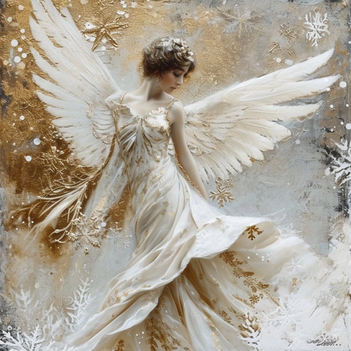 Do you like Angels?

This elegant white &amp; gold textured angel combines the ethereal &amp; the sublime. May she always protect you.

Angelus Custos
75 $XTZ
objkt.com/tokens/KT1WCQr…