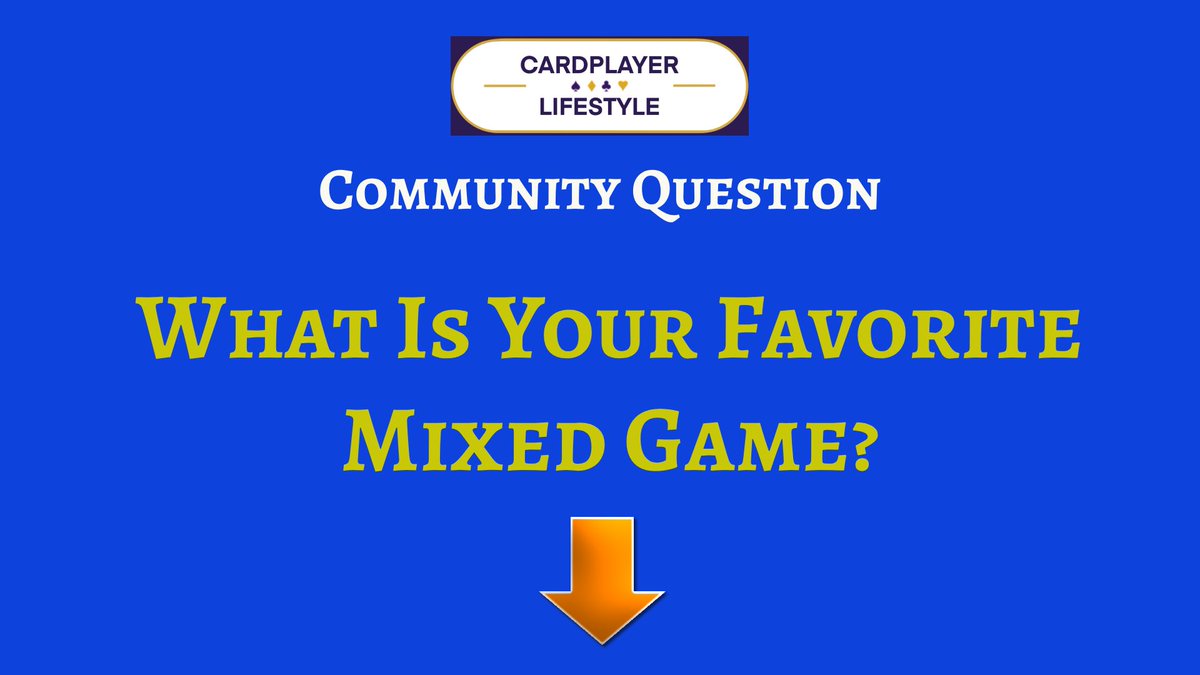 PokerLifeMedia's tweet image. 👉Reply with your favorite mixed game!🥳
#CommunityQuestion #PokerLifeMedia