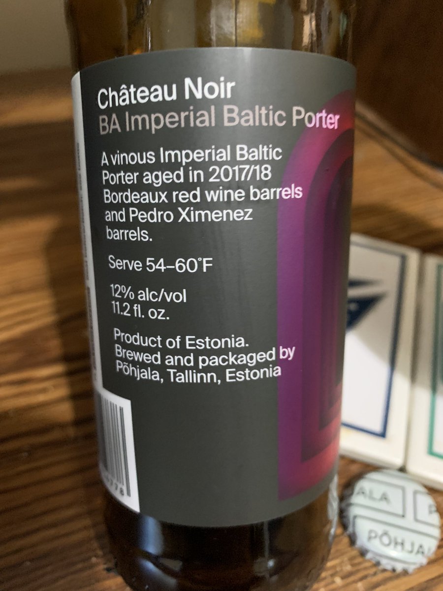 RealBMaxwell's tweet photo. Happy #BalticPorterDay everyone! Enjoying @pohjalabeer Château Noir #barrelaged Imperial Baltic Porter 🇪🇪😋💪🍺👍 #craftbeer @PaulOBrien10 @CorkBeer @mjpm67 @decoreape7 @j_k357 @cb_phil @Sav70 @impopsy @Kubrickx @RJellyman @BayBeerReviews @beerhunter74 @ManvsAle @Just4BeerLovers https://t.co/nMzRdMSUBe