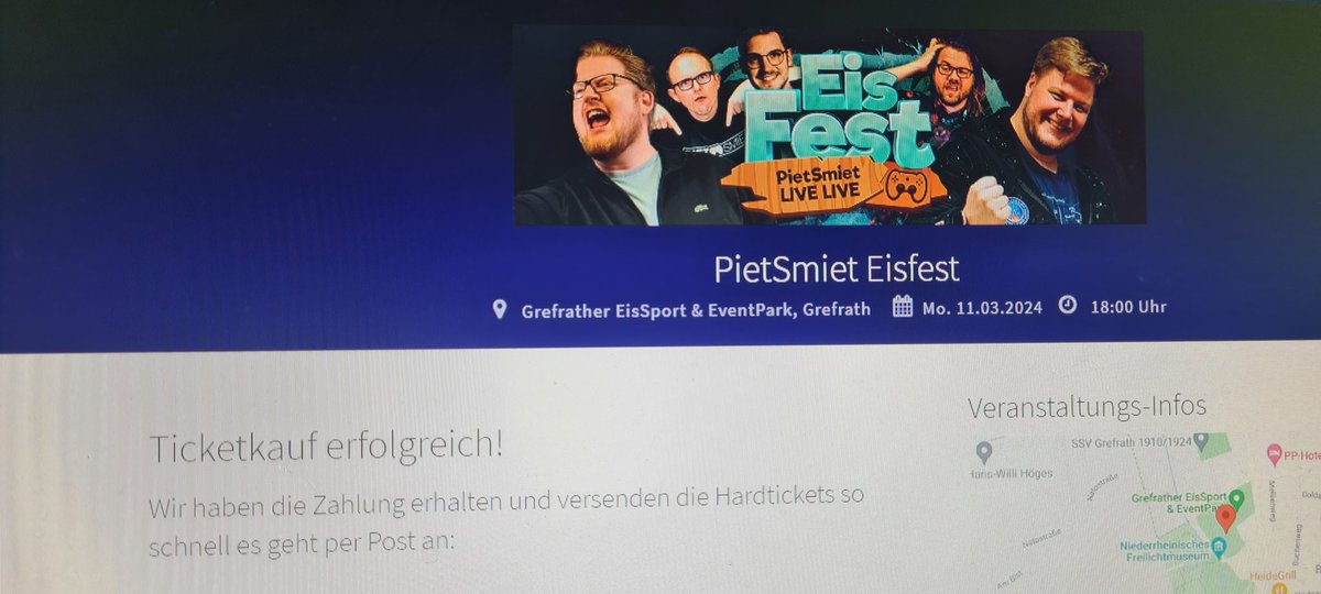 Ich freue mich darauf euch endlich mal live zu sehen