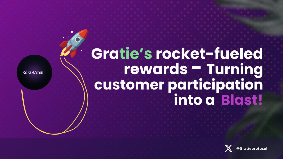 Explore Gratie Protocol's guide to crafting engaging tokenized rewards programs. Unleash loyalty in the blockchain space with the right tokenomics, exciting quests, and personalized experiences. #TokenizedRewards #GratieProtocol  #LoyaltyRevolution #BlockchainLoyalty