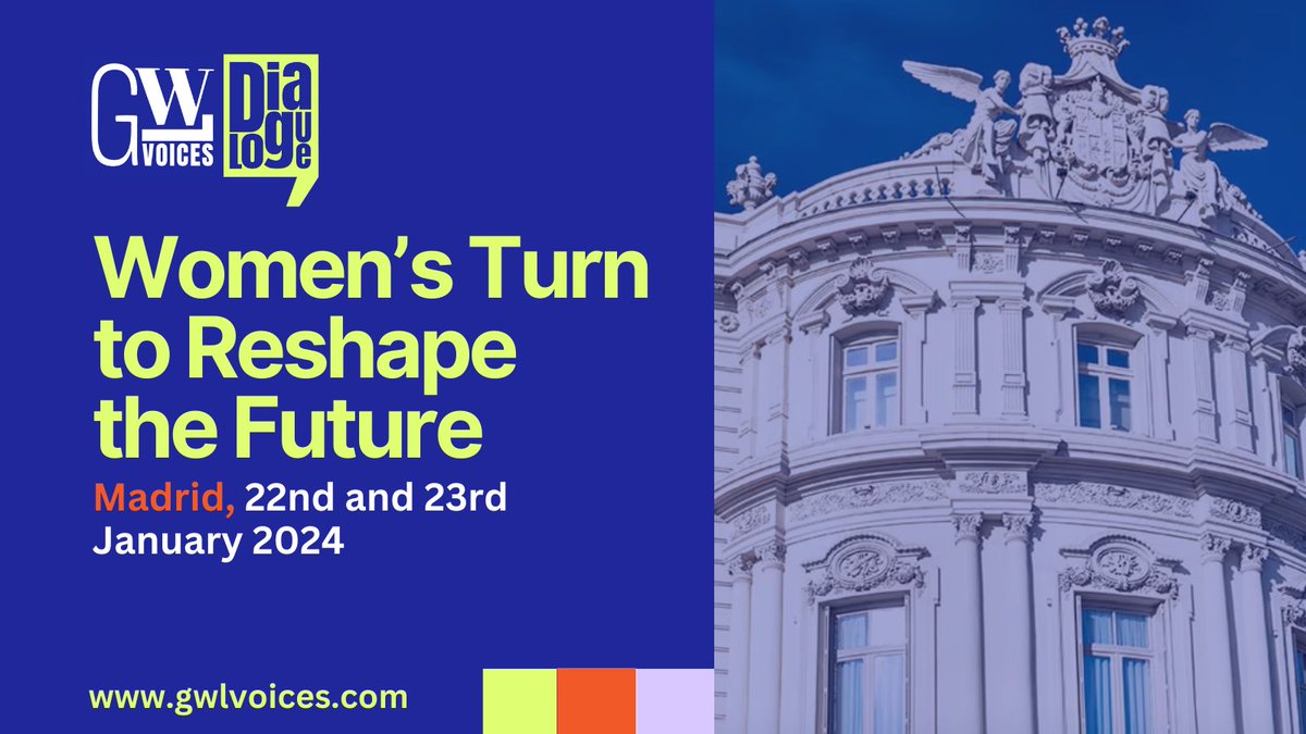 Looking forward to joining the Global Women Leaders Voices Dialogue in Madrid to discuss the role of women in reshaping global narratives on geopolitics, from a women’s rights and gender equality perspective. #GWLVoicesDialogue @GWLvoices #WomenInMultilateralism