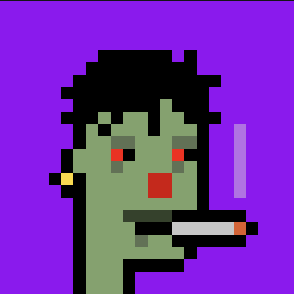 Cursed_Punks's tweet photo. Another Zombie 1029$ 🟪

Whom can we welcome? https://t.co/i8BykibcPF