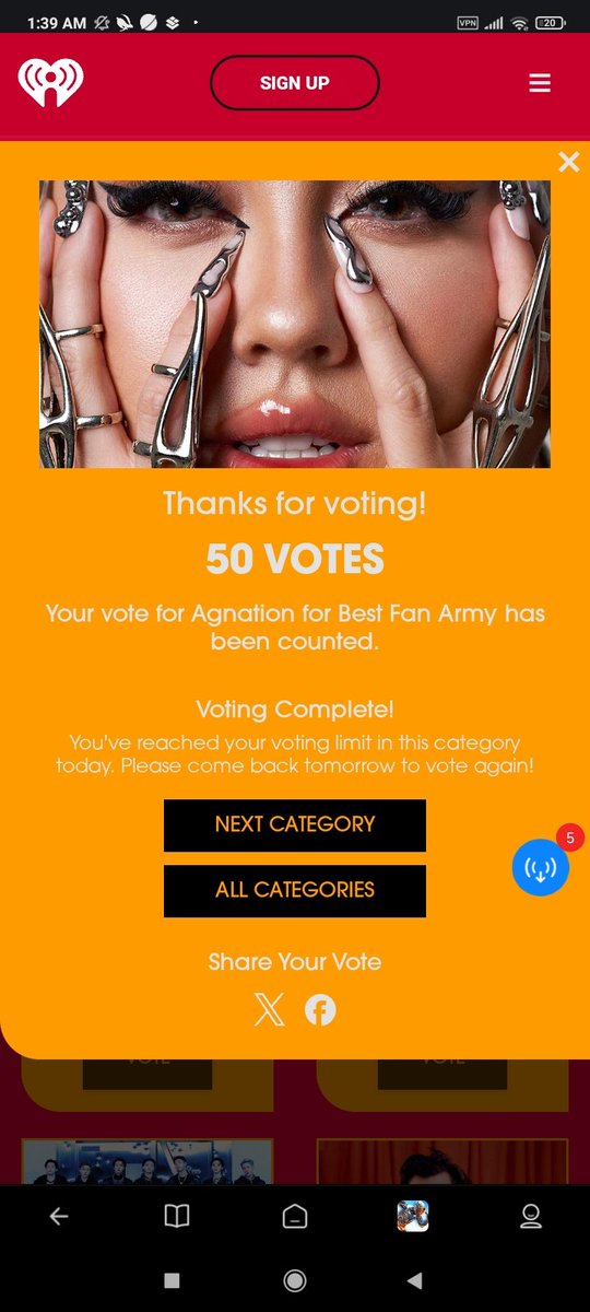 Asres_88's tweet image. I vote @agnezmo for @iHeartRadio go #AGNATION #BestFanArmy #iHeartAwards