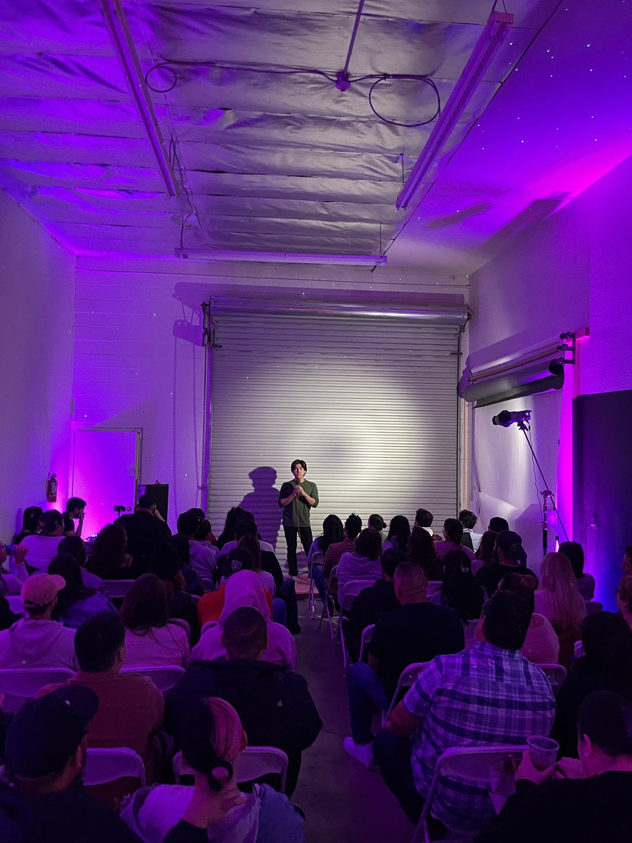 CoachellaAngel's tweet photo. First Desert Underground comedy show of the year last night 🙌🏻 

First time doing it at our studio. Clips coming soon https://t.co/aFCeQIurWH