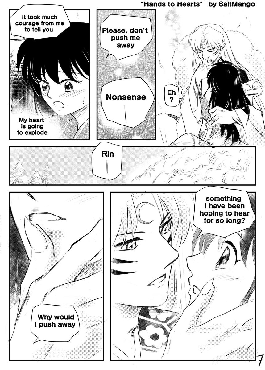 SaltMango1's tweet photo. “Hands to Hearts” 🖐❤️🤚 (7)
Special Thanks for the wonderful dialogue from @bunnygirl2101 😍

#SessRin #殺りん #Sesshomaru #SRBookClub https://t.co/nCm1UGZDmI