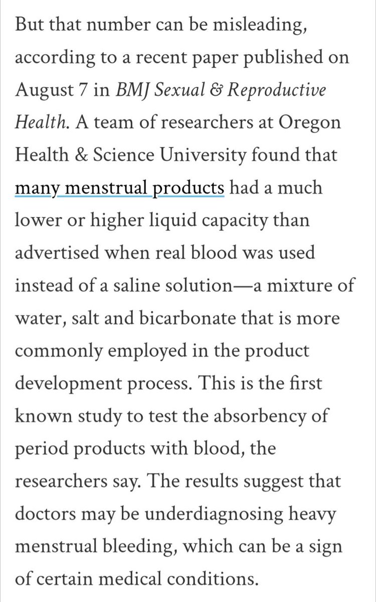 ask_aubry's tweet photo. It took until August 2023 for scientists to start studying actual blood with menstrual products. 😒 https://t.co/ffeXhsaXir