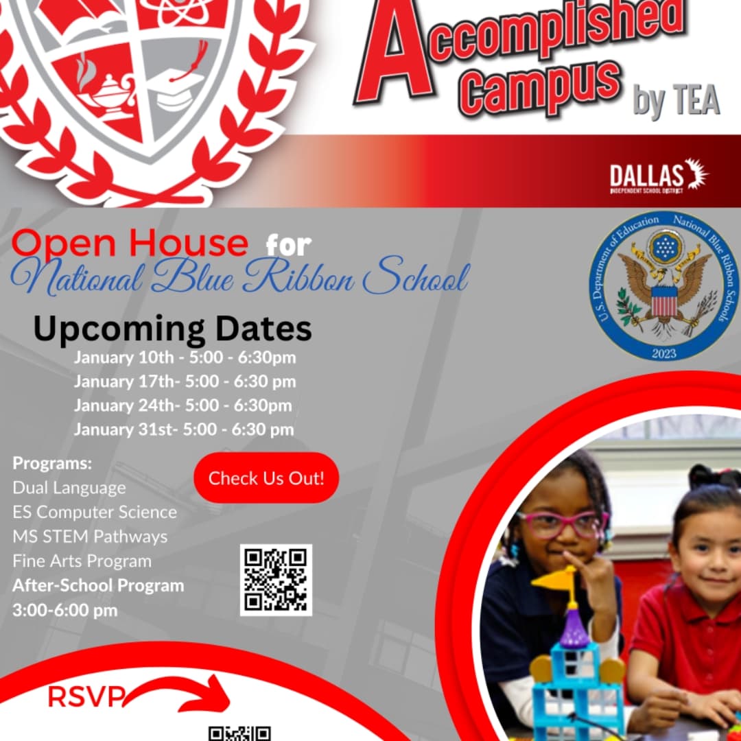 Trinity Heights Talented and Gifted (@theightstag) on Twitter photo Parents,
Come and check out our NATIONALLY RECOGNIZED campus! #THE BLUE RIBBON EXPERIENCE!
<a href="/dallasisdparent/">Dallas ISD Parents</a> Parents,
Come and check out our NATIONALLY RECOGNIZED campus! #THE BLUE RIBBON EXPERIENCE!
<a href="/dallasisdparent/">Dallas ISD Parents</a>