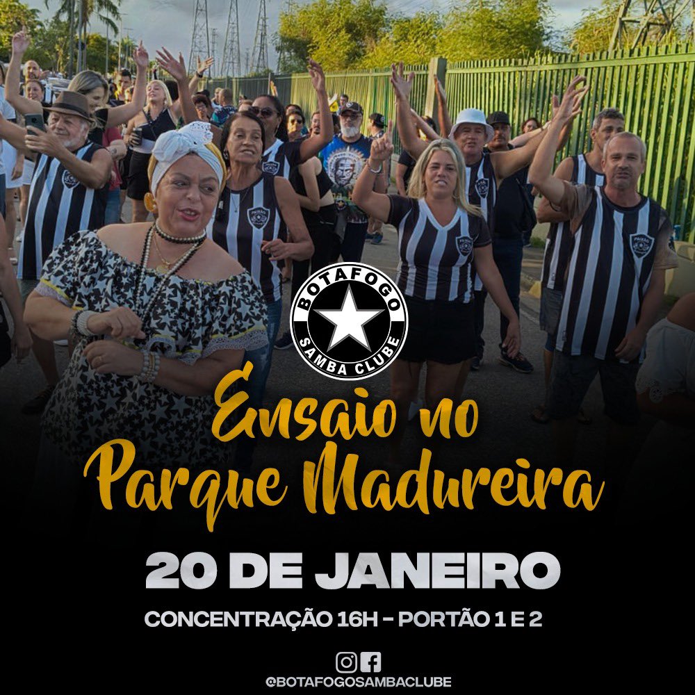 Já, já tem ensaio no Parque Madureira! 🙌🏻

Vamos! 🥁🔥