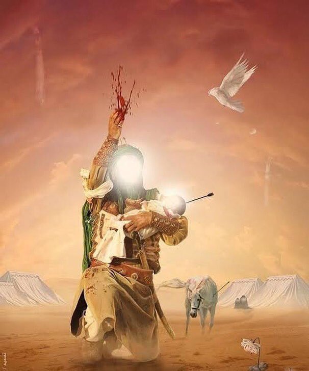 Awaited_Hope's tweet photo. Little warrior:,Ali #Asghar (as)
Father: Imam Hussain ibne Ali (as)
Mother: Lady Umme Rubab (sa)
Sister: Sakina bintul Hussain (as)
Birth Place: Madina
#Born: 9th #Rajab
Martyrdom: 10th Muharram
Buried: Holy Shrine: Karbala On the chest of his father Imam Hussain (as) https://t.co/BssvEhBPLJ