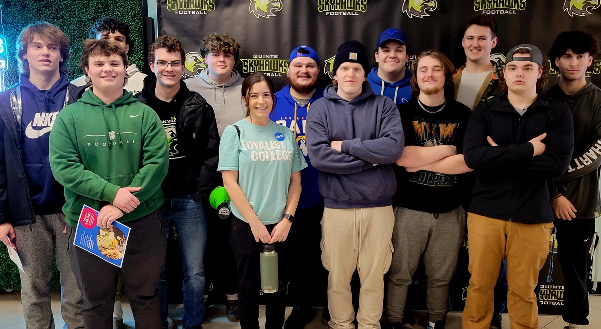 Great open house <a href="/LoyalistCollege/">Loyalist College</a> today! Over 15 recruits taking in the college experience and the path to next level football! Whose ready for 2024! #poweredbyloyalist