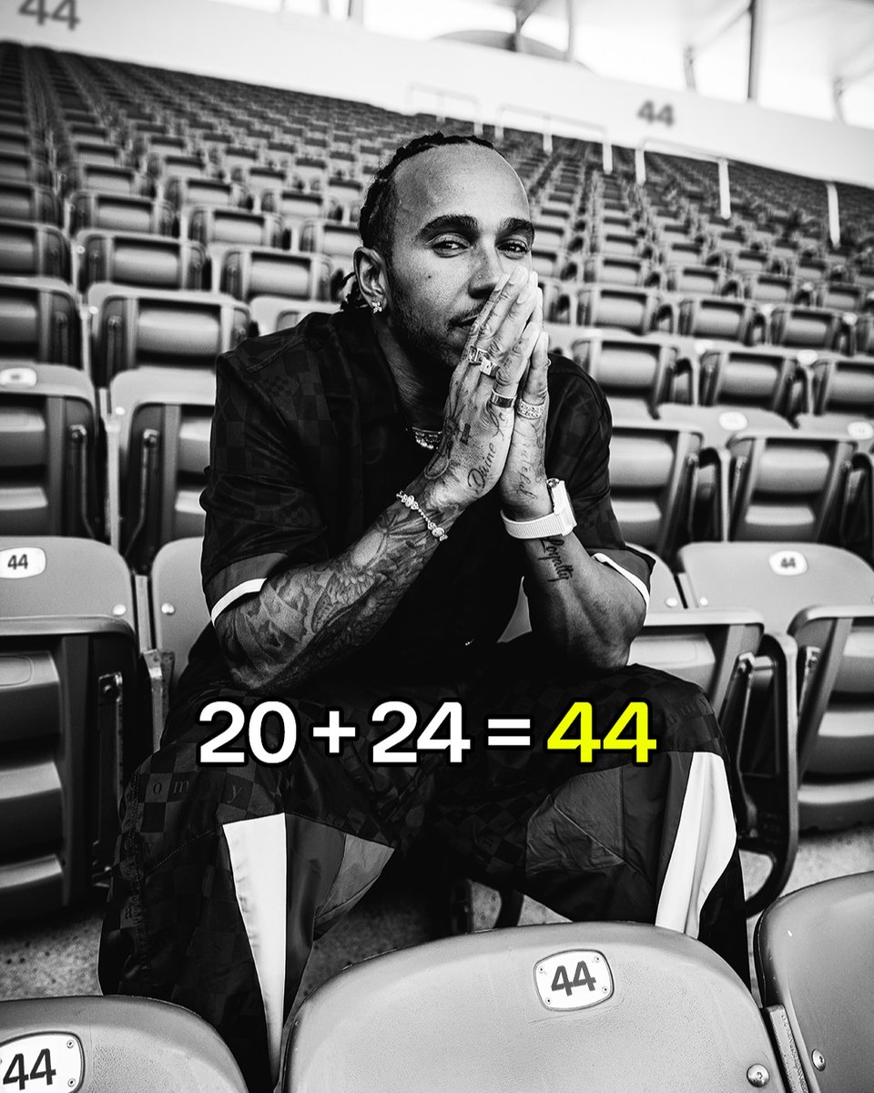 MercedesAMGF1's tweet photo. What's 20+24? 😉 https://t.co/PjxEogQvRG