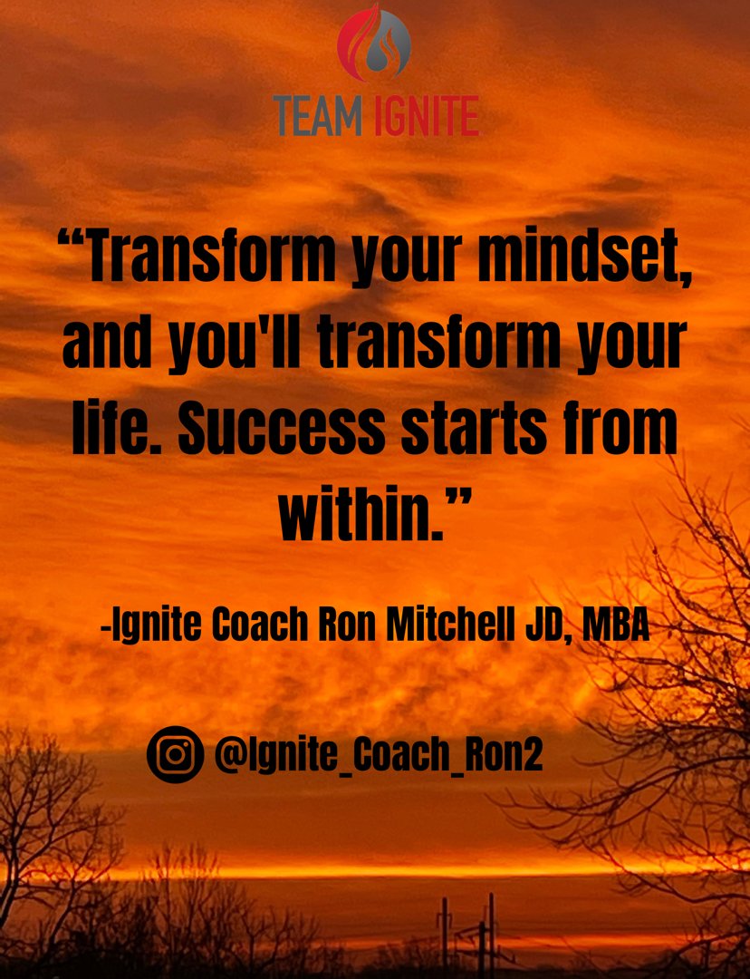 IgniteHerCon's tweet image. Embarking on a mindset makeover journey! Let's ignite the fire within and watch our worlds transform together. What's your favorite mindset shift that's led to success? Share your story! #MindsetRevolution #SuccessJourney #TeamIgnite #IgniteCoachRon #Transformation