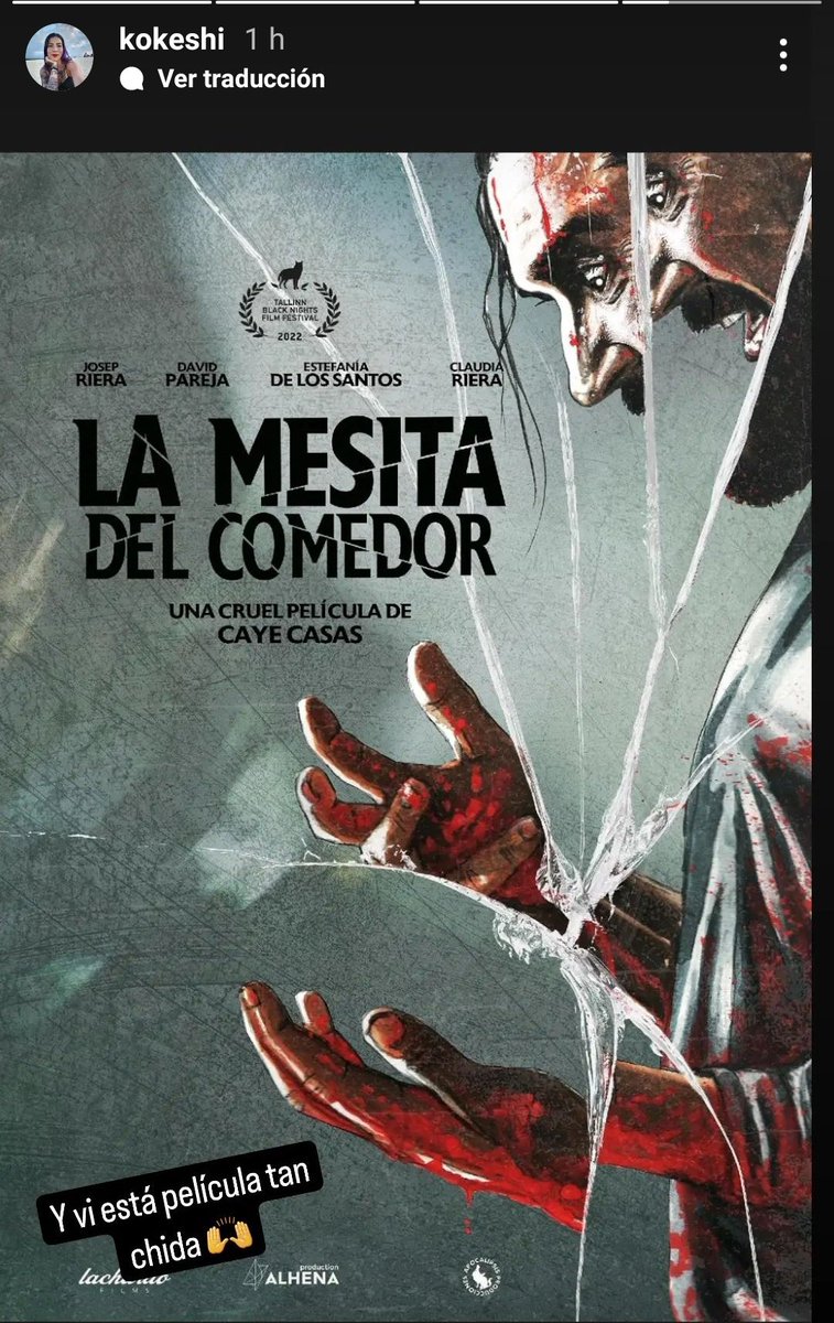 Está película simplemente me encantó. Altamente recomendada 
Pd. No apta para cualquiera 
#lamesitadelcomedor #viernesdecine