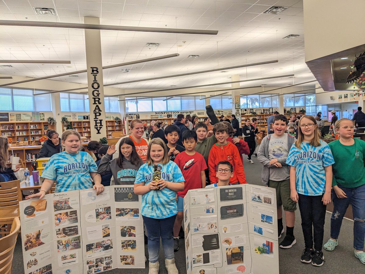valerielduval16's tweet photo. Robotics Competition Scrimmage at Spruce Creek. Horizon Elementary won First Place for their Innovation Project.  Thank you Everyone. @VolusiaSTEM @ElemSci @HorizonElem89 @firstlegoleague @vcsmelani https://t.co/9XKfX3UYqV