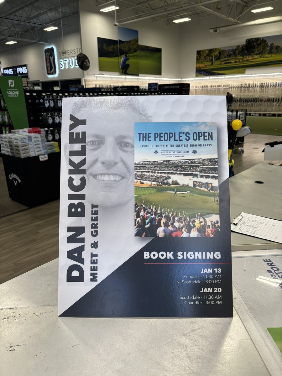 Dan Bickley (@danbickley) on Twitter photo Two more book signings today at the PGA Tour Superstore ๐ <a href="/PGATSS/">PGA TOUR Superstore</a>
Scottsdale (Shea + 101) 11:30 - 1 pm
Chandler 3 - 4:30 pm
Cya there! Two more book signings today at the PGA Tour Superstore ๐ <a href="/PGATSS/">PGA TOUR Superstore</a>
Scottsdale (Shea + 101) 11:30 - 1 pm
Chandler 3 - 4:30 pm
Cya there!