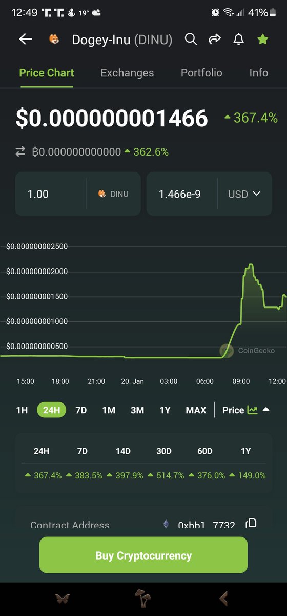 vaiospapa's tweet image. @dogey_inu Having some price action!💰💰🚀🚀 Telegram:t.me/dogey_inu
 #dogeyinu #shib $SHIB #Ethereum #ETH #memecoins #Memes #NFTs #cryptocurrency #cryptocurrencies #CryptoCommunity $BAD $DINU