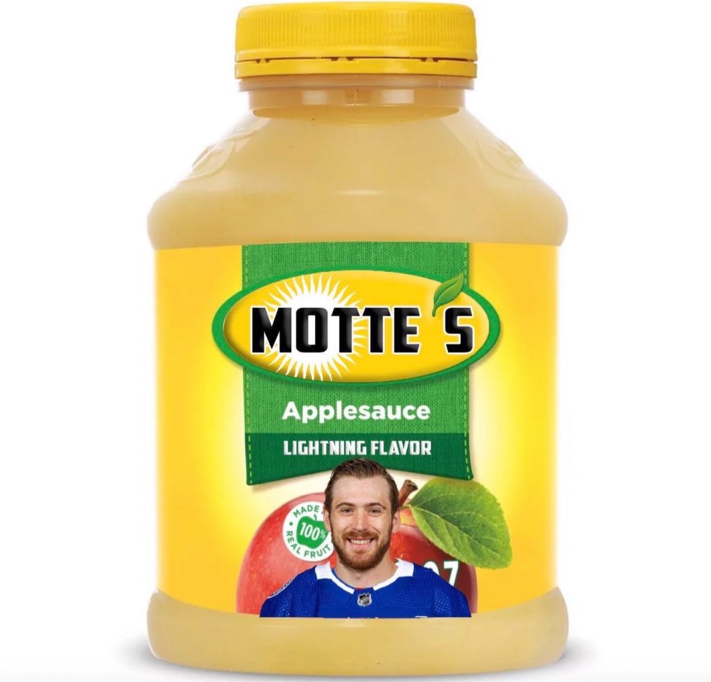 that short handed goal was brought to you by tyler motte’s applesauce baby
