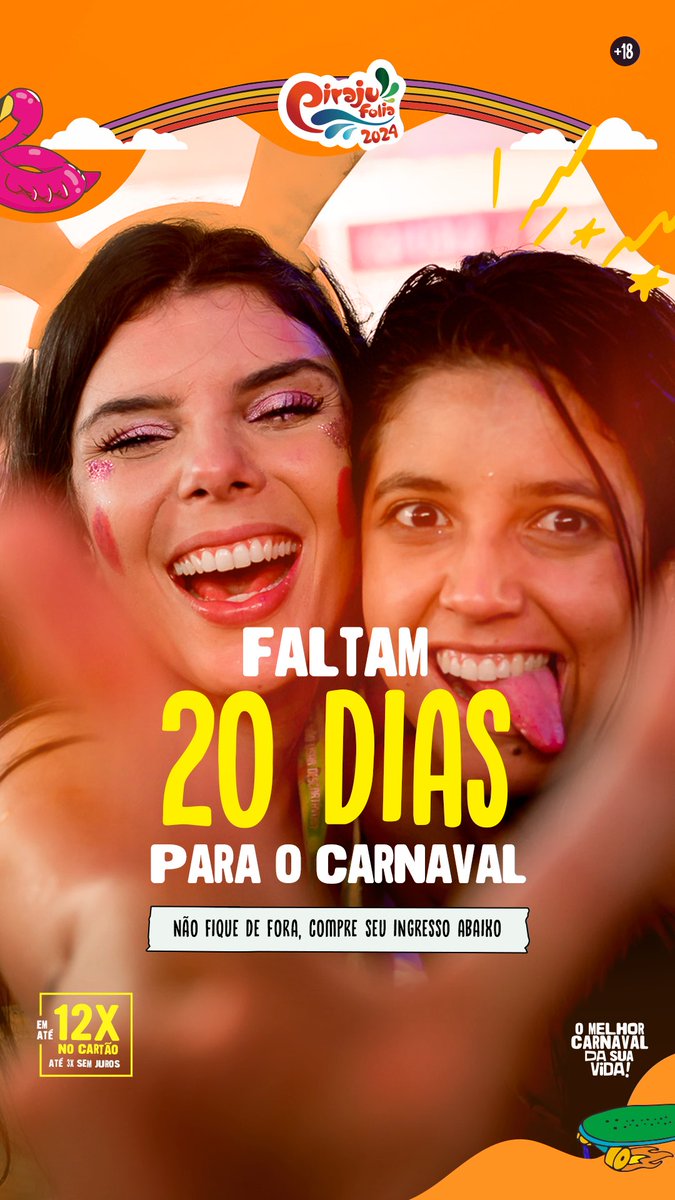blococampia's tweet photo. 🔥🔥🔥Faltam só 20 dias para a gente viver momentos indescritíveis. 

Terça Feira é VIRADA DE LOTE!

Se só você ainda não garantiu o seu, compre aqui em até 12x no cartão:

https://t.co/YxHXRExtSd https://t.co/Pixt7xnfsk