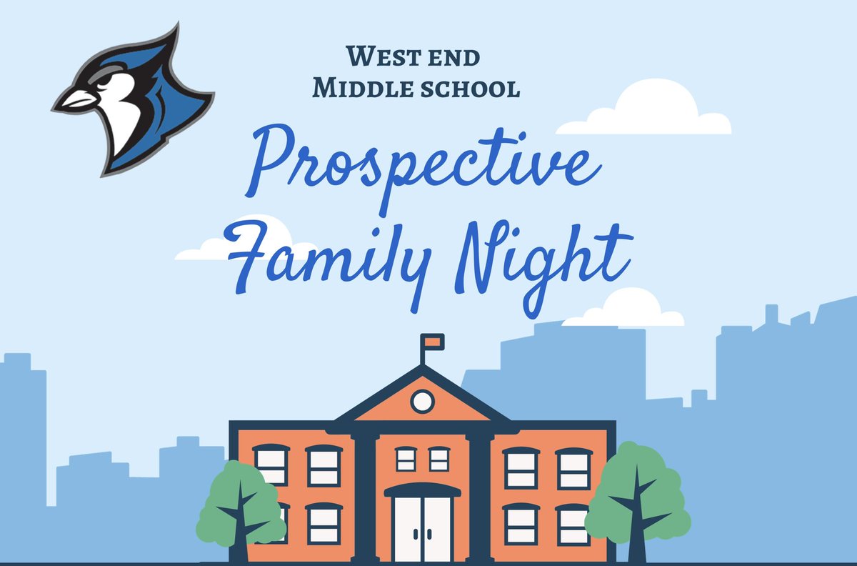 We survived the winter weather - and are ready to show off our school. Join us this THURSDAY, 1/25 from 545p-645p for prospective family night. Can’t wait to meet all the future Blue Jays. #WestIsBest