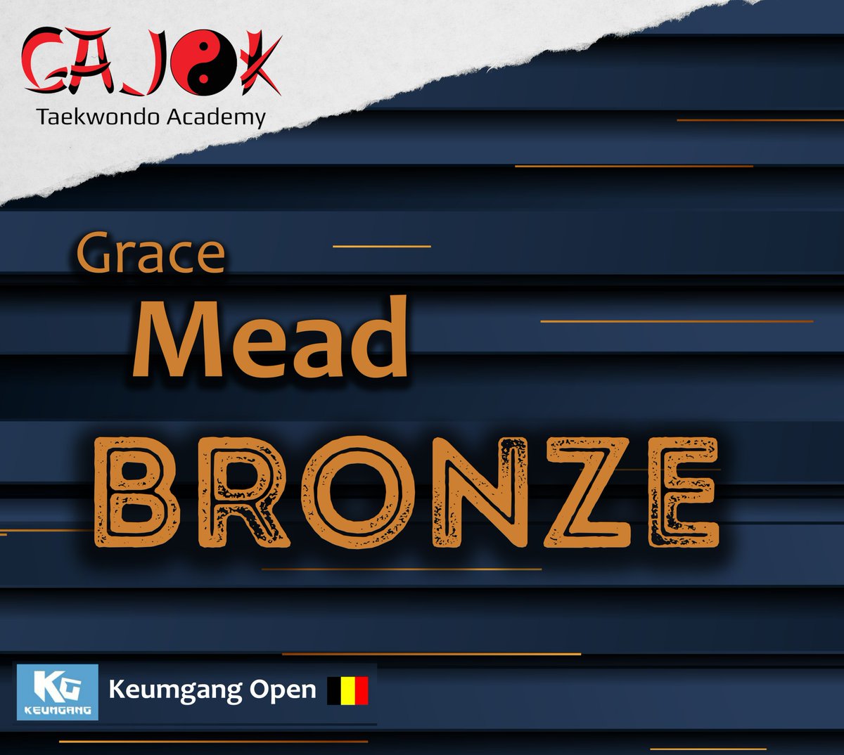 Grace takes bronze in Belgium! 🥉👏♥️