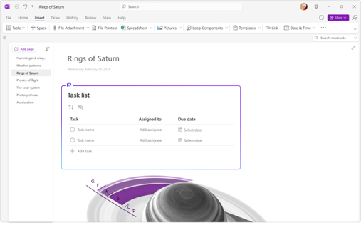 mtholfsen's tweet photo. The ability to embed or create Loop components is coming to OneNote soon 💜 I'm using this myself internally at Microsoft and it is a massive efficiency update 🚀

Blog: https://t.co/T4BgPjtWH7

#edtech #OneNote #MicrosoftEDU https://t.co/4pi4bfmozA