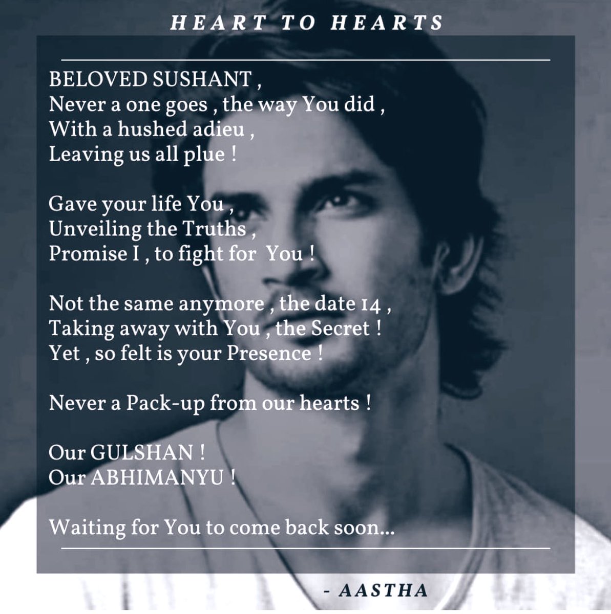 ItsWill_terner's tweet photo. @itsSSR #SushantSinghRajput𓃵 
#SushantDay

So many Fans of yours @itsSSR Sush 💙✨

these are some messages from few* loving &amp; caring fans, not sure abt the word fan, not my personal messages "

Mention; @Aaaaaaastha https://t.co/vk7Ni45LLC
