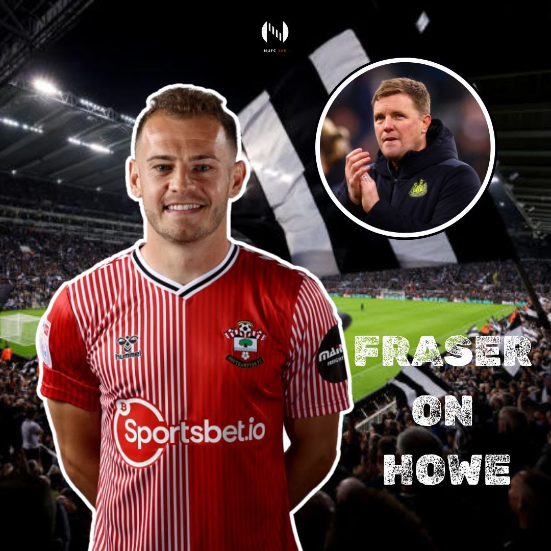 Ryan Fraser admits things haven’t ended well with Eddie Howe: 'We're probably not on the best of terms, but I don't regret anything we have done together. 'He was unbelievable with me. I did well for him. I learned as a player from him. It's sad how it ended.' #NUFC